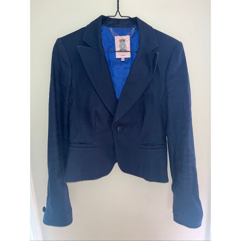 Women's Juicy Couture Navy Blazer Medium Y2K
